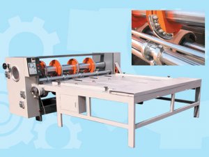 Rotary slotting die cutting forming machine